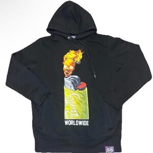 Runtz Worldwide Fired Up Hoodie Men's S Small Black